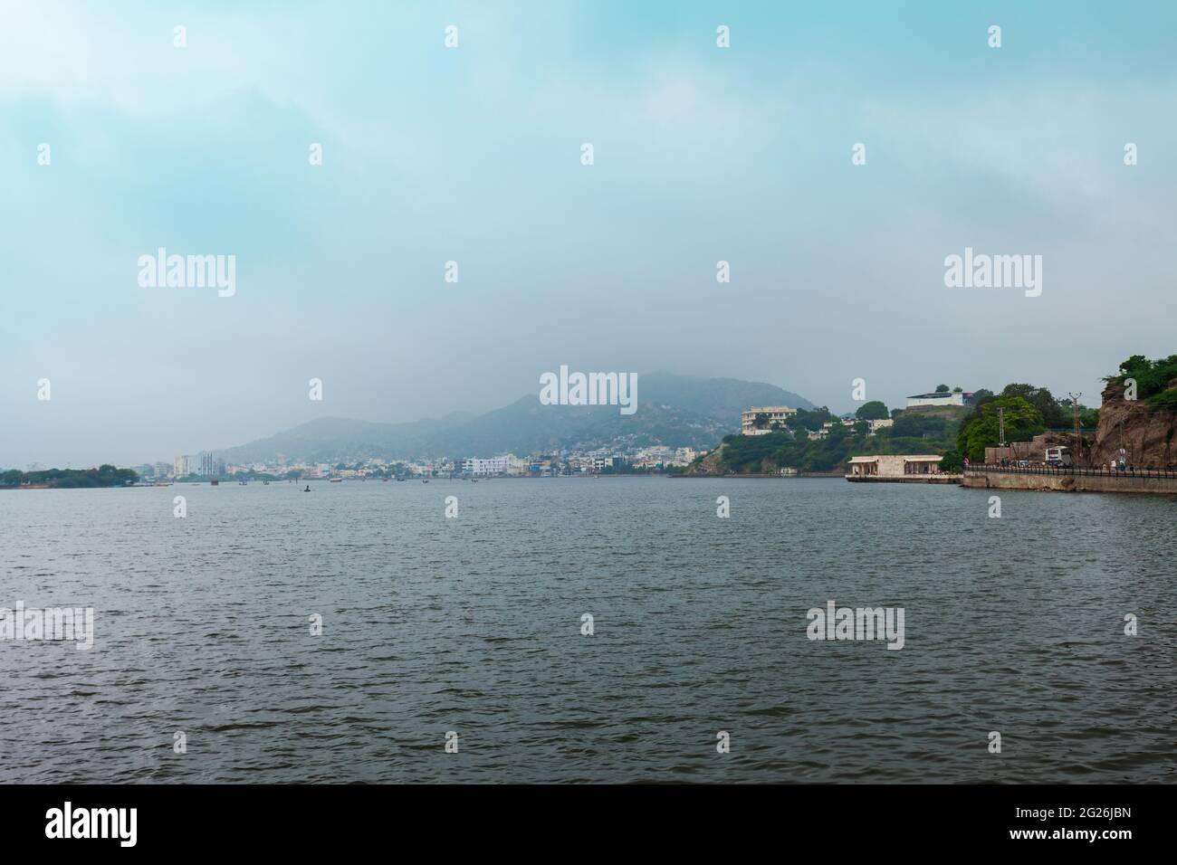 Anasagar See in Ajmer. Ajmer ist eine der ältesten Städte in Rajasthan Staat Indien. Stockfoto
