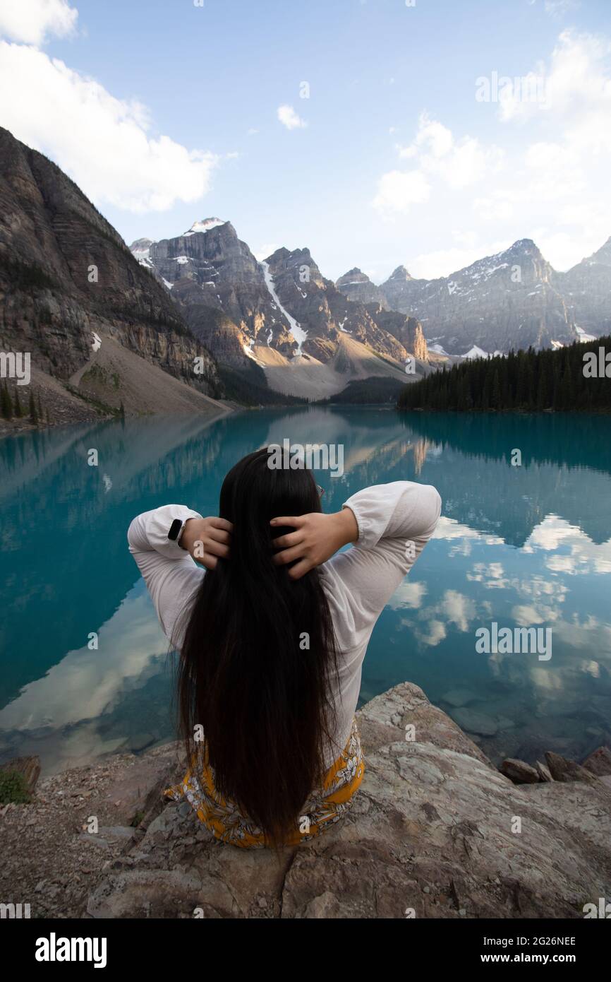 Reisen Sie durch die kanadischen Seen Stockfoto