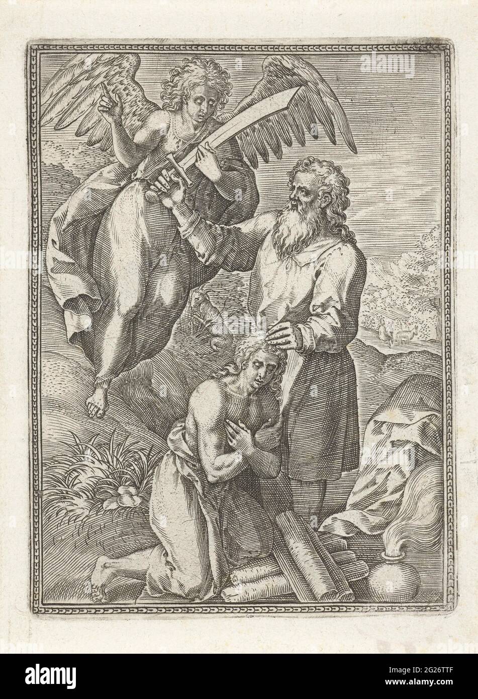 Sohn Des Isaak Im Alten Testament Opfer Abrahams; Menschen aus dem Alten Testament. Abraham mit dem