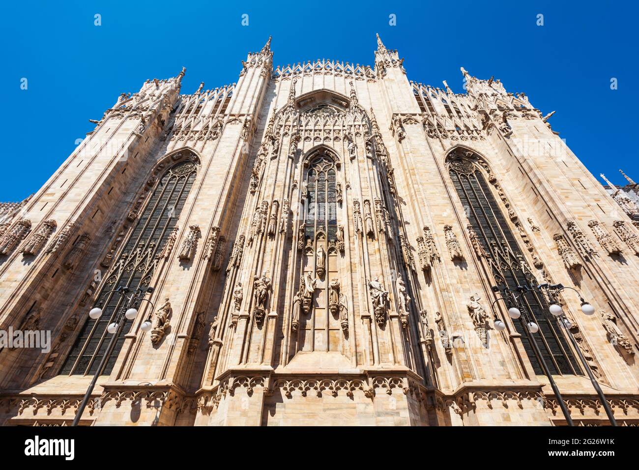 Mailänder Kathedrale oder Duomo di Milano ist die Kathedrale an der Piazza del Duomo in Mailand in der Lombardei Region Norditaliens Stockfoto