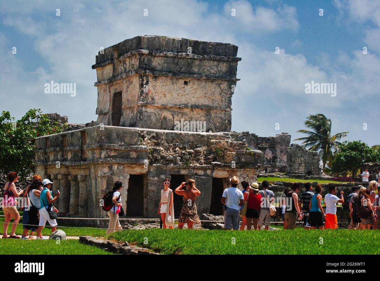 Ruinen in tulum. Stockfoto