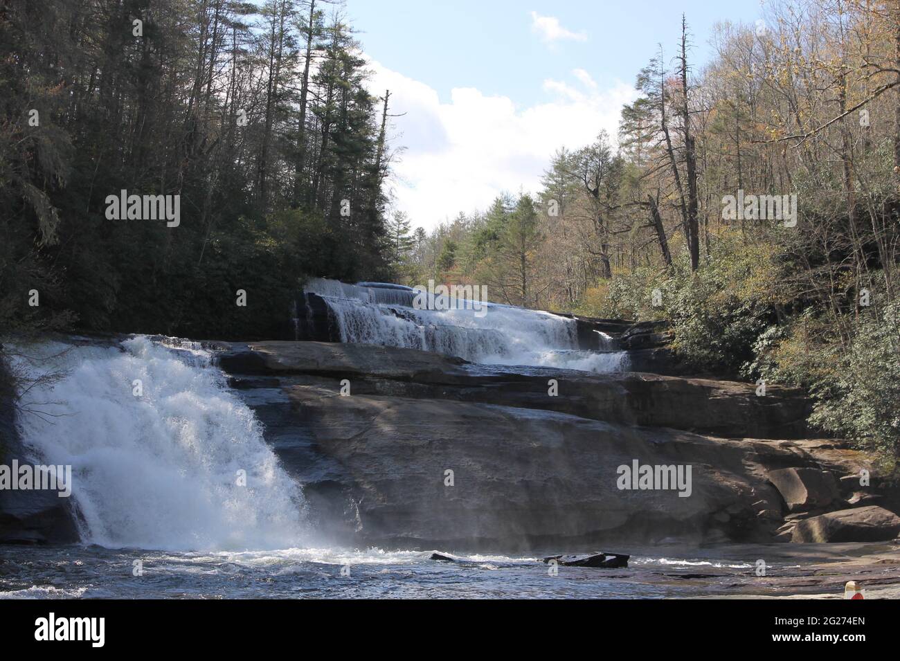 Triple Falls, North Carolina Stockfoto