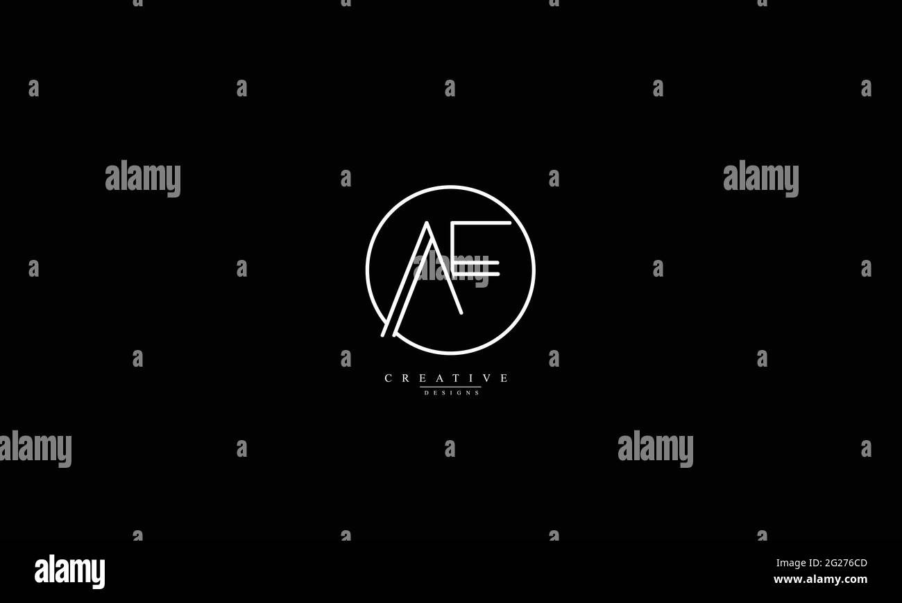 Vorlage für das Design des AF FA-Vektorlogos in einem Monogramm Stock Vektor