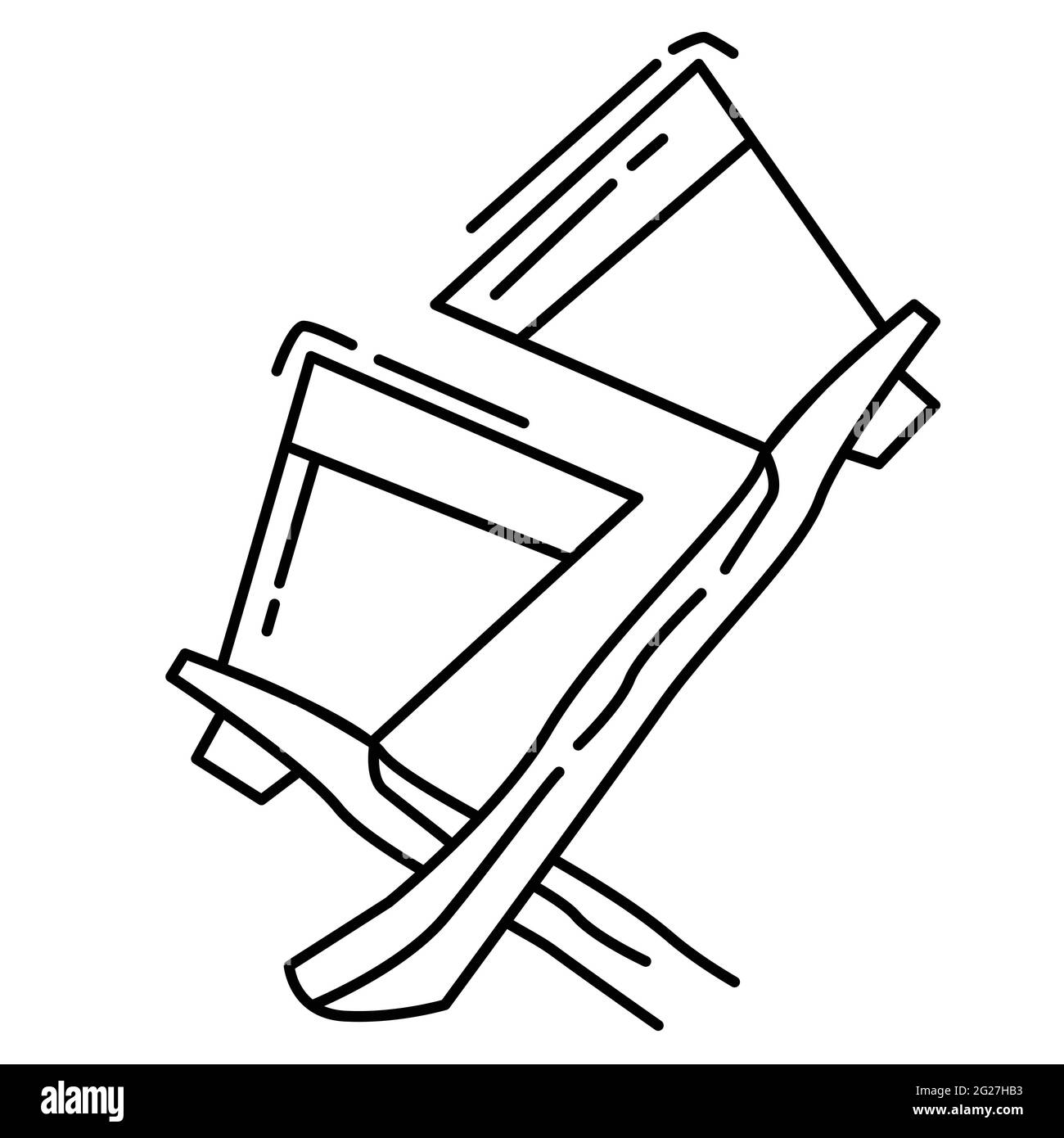 Wandern Abenteuer Axt, Reise, Reise, Camping. Handgezeichnete Icon-Design, Umriss schwarz, Doodle Icon Vektor-Symbol Stock Vektor
