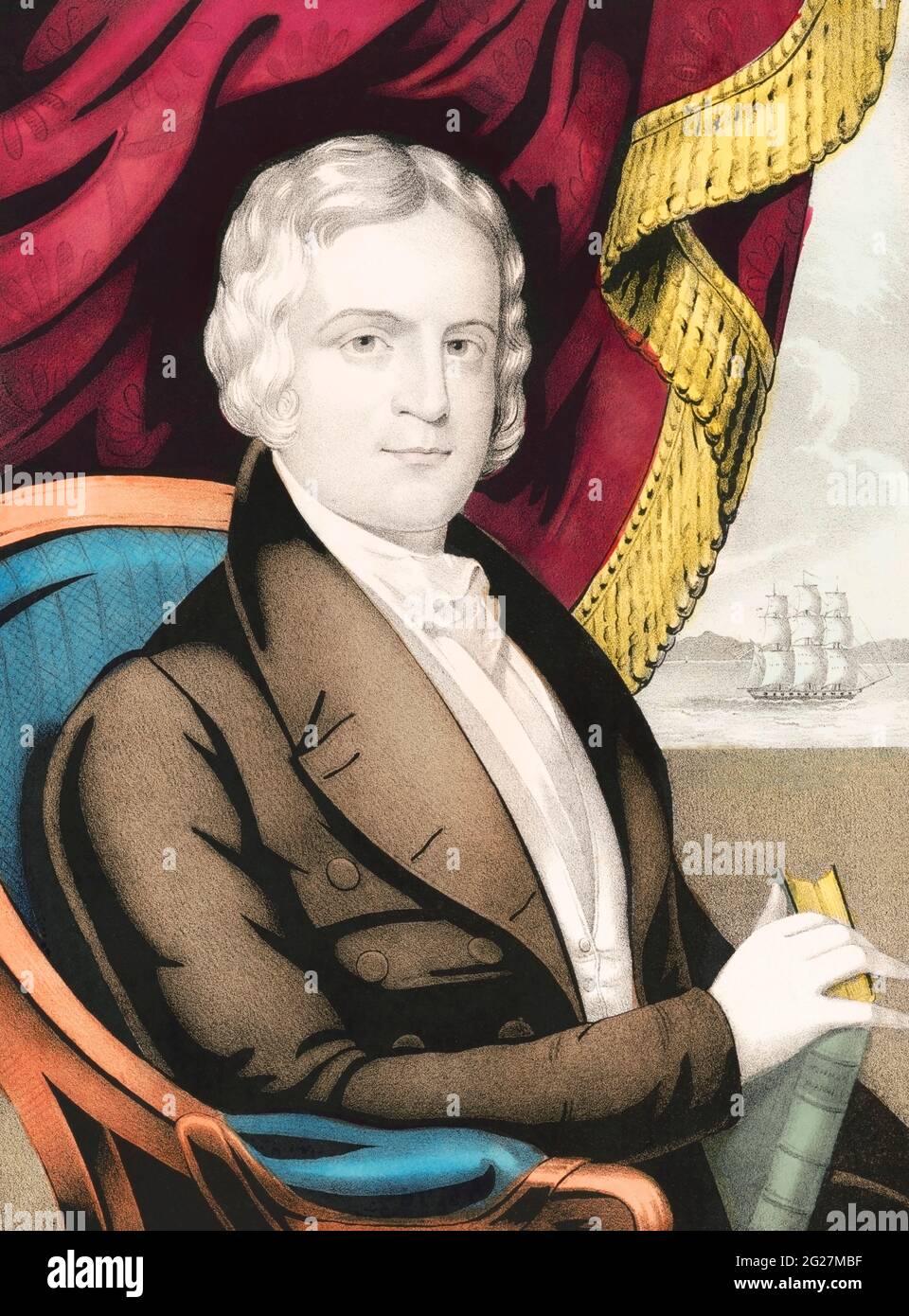 George M. Dallas, Vizepräsident der Vereinigten Staaten von 1845 bis 1849. Stockfoto
