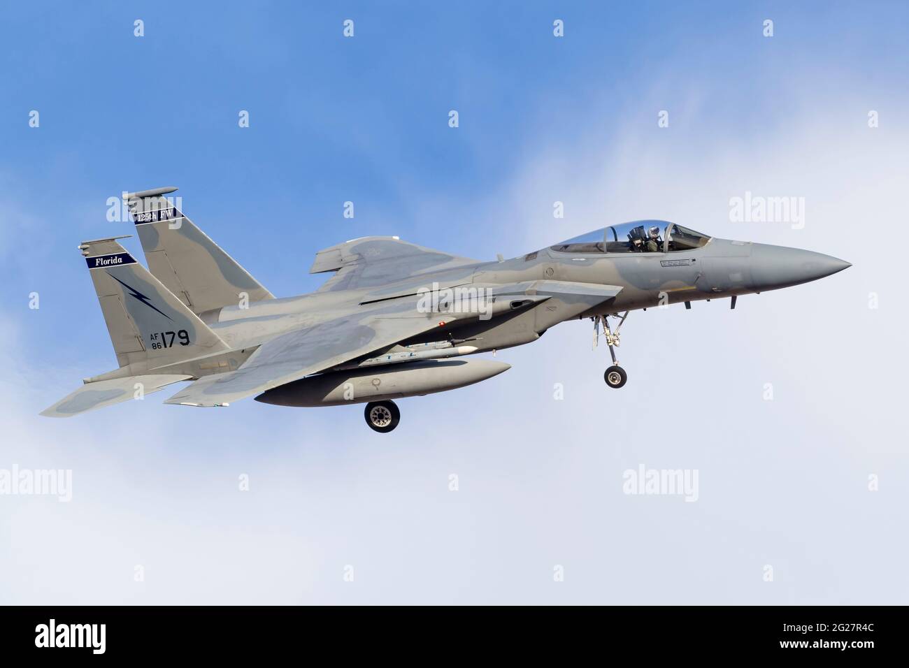 Ein Florida Air National Guard F-15C Eagle. Stockfoto