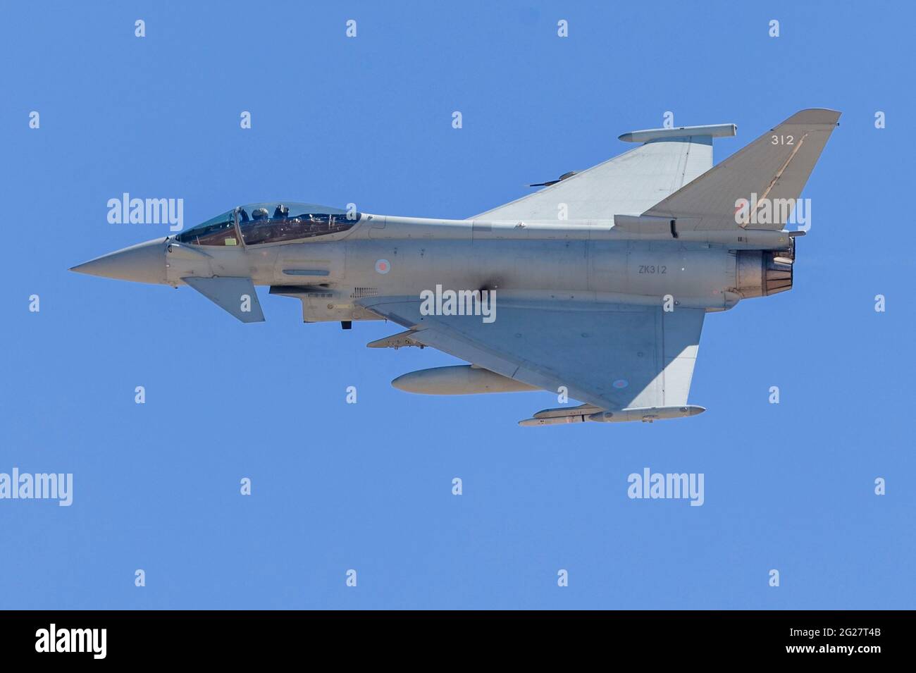 Ein Royal Air Force Eurofighter Typhoon. Stockfoto