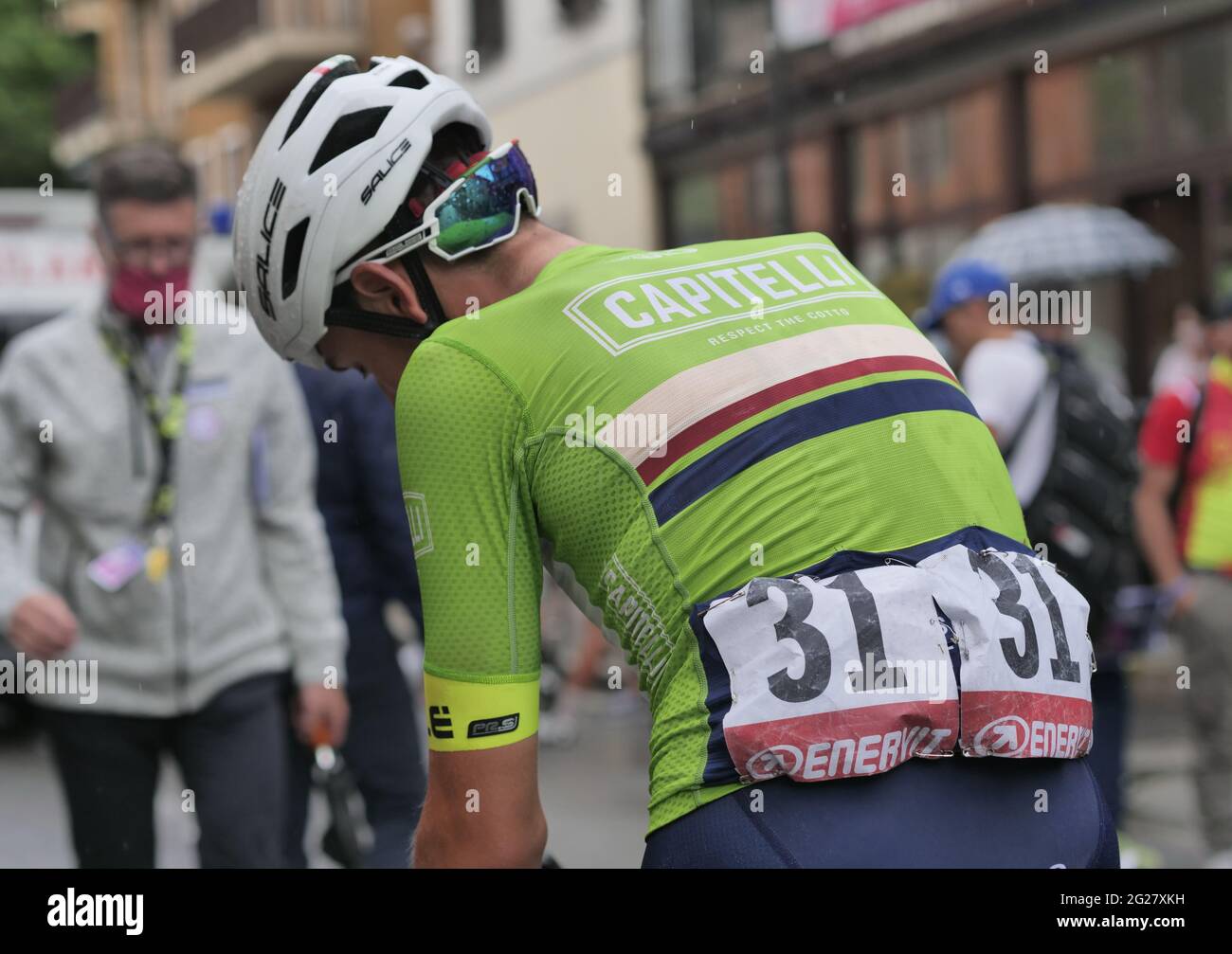 Giro d'Italia unter 23 sechs Etappen in San Pellegrino Terme, Lombardei, Italien Stockfoto