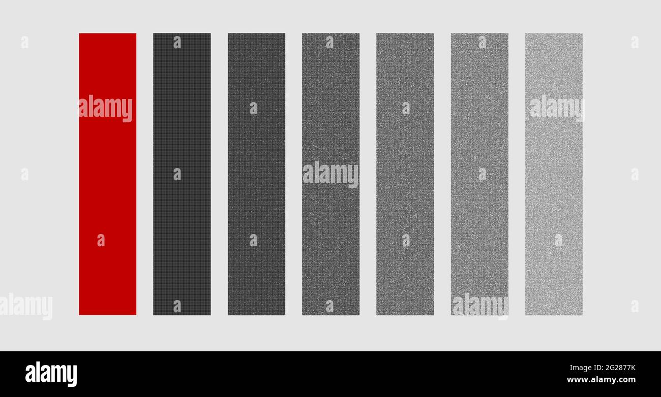 Grafik mit dem wiederholten Großbuchstaben I als Monogramm Stockfoto