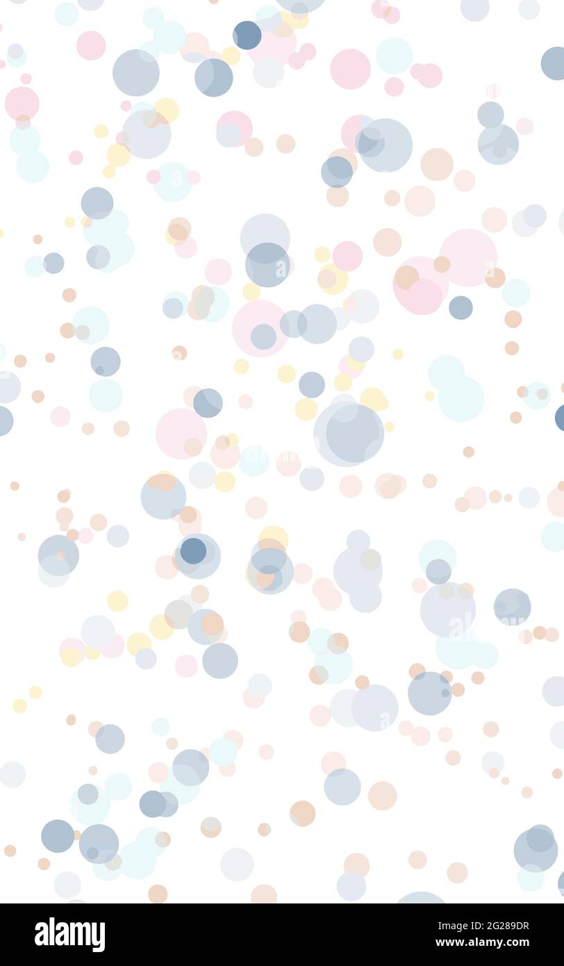 Pastell Blasen abstrakter Hintergrund Vertikale isolierte Vektor-Illustration Stock Vektor