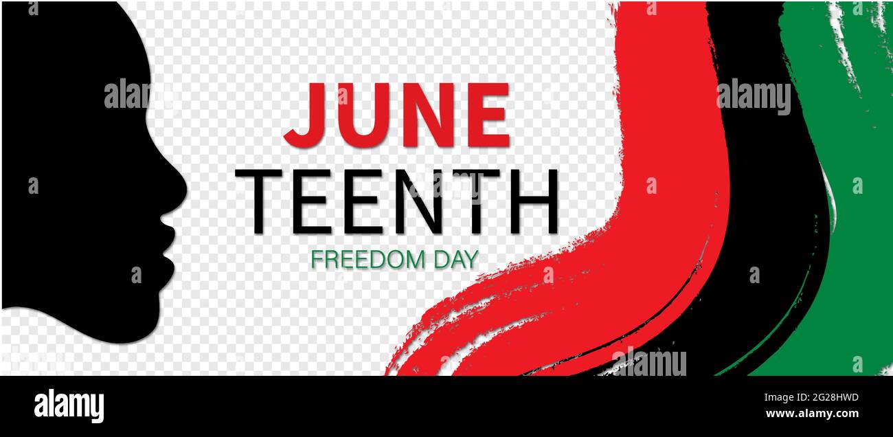 Juneteenth Freedom Day. 19. Juni African American Emancipation Day. Vektorgrafik Stock Vektor