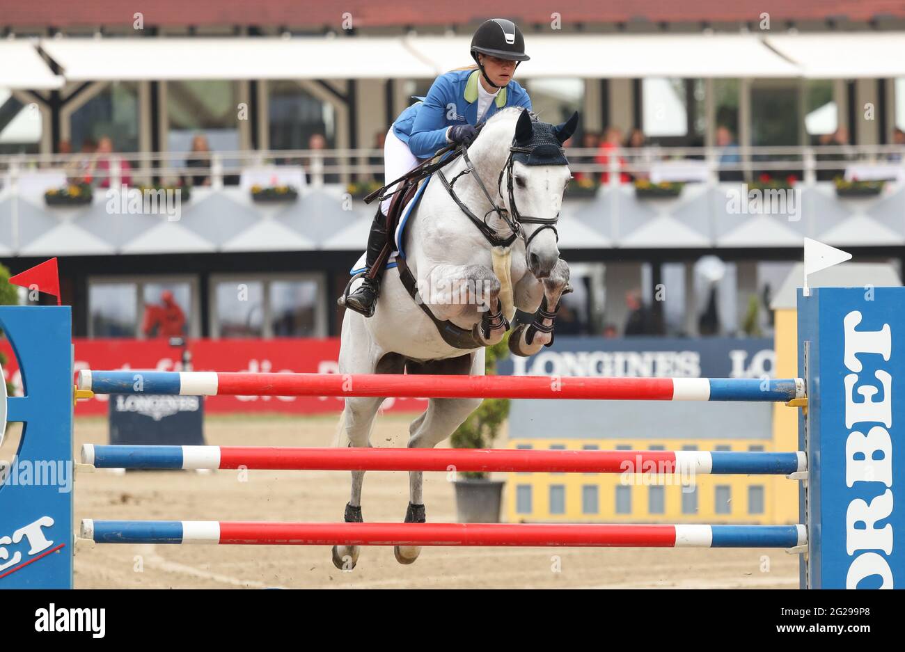 06. Juni 2021, Nordrhein-Westfalen, Balve: Pferdesport: Deutsche ...