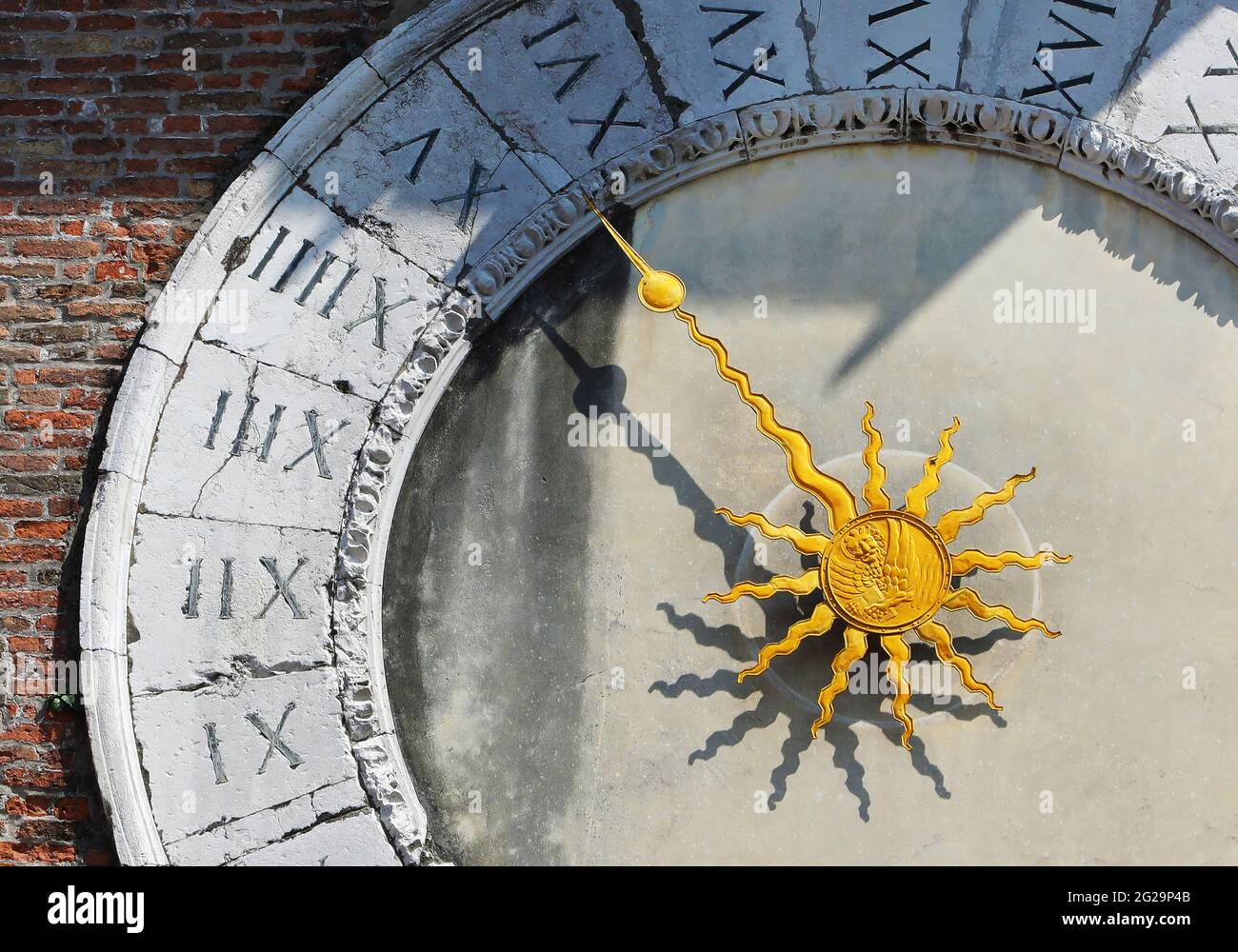 Alte Uhr in Venedig, Italien Stockfoto
