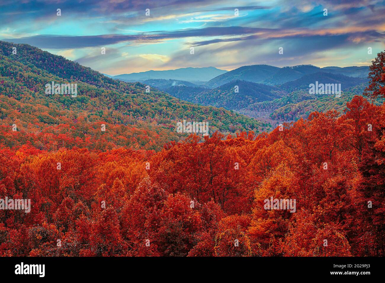 Smoky Mountains Nationalpark Stockfoto
