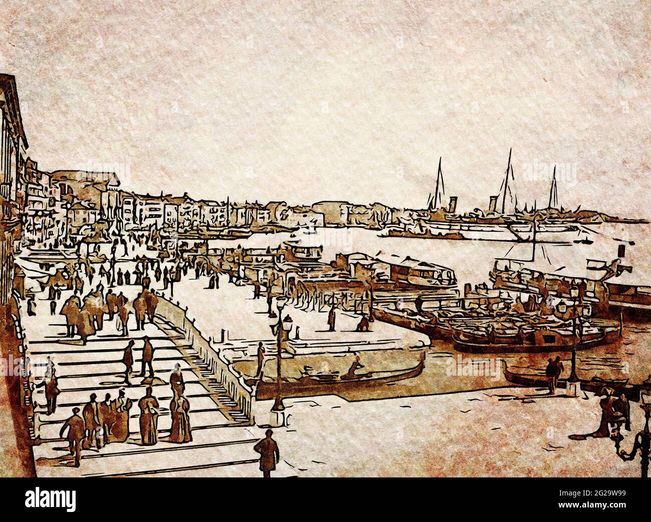 Venedig, Italien 1900. Stockfoto