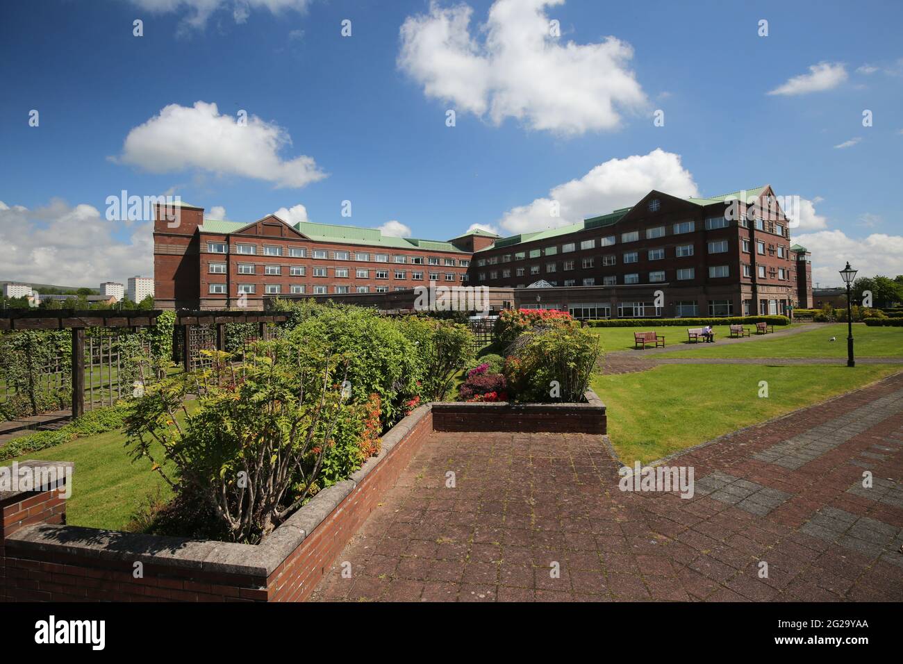 Golden Jubilee Conference Hotel, Beardmore Street, Glasgow, G81 4SA. Schottland, das früher als Beardmore Hotel bekannt war. Stockfoto
