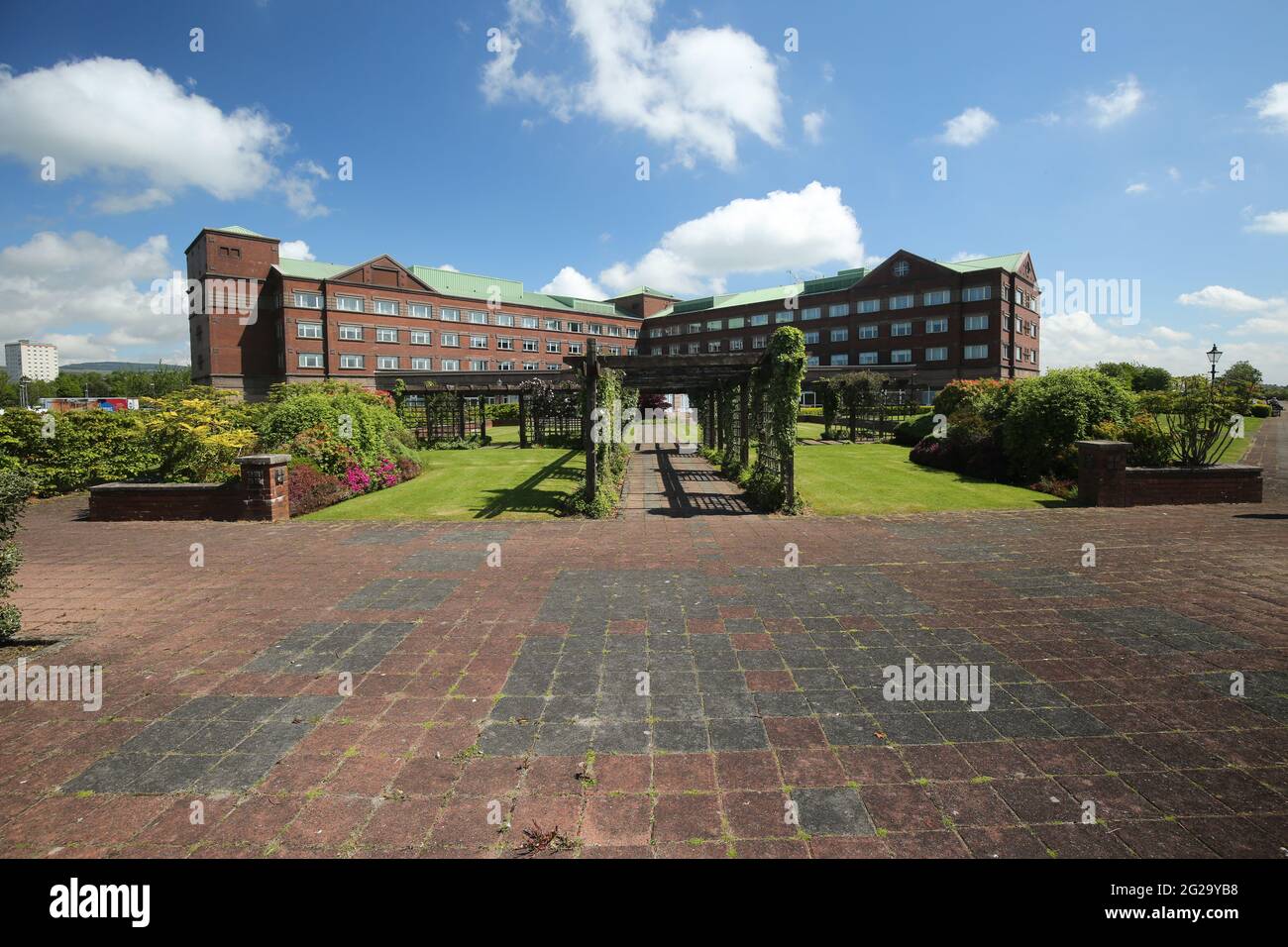 Golden Jubilee Conference Hotel, Beardmore Street, Glasgow, G81 4SA. Schottland, das früher als Beardmore Hotel bekannt war. Stockfoto