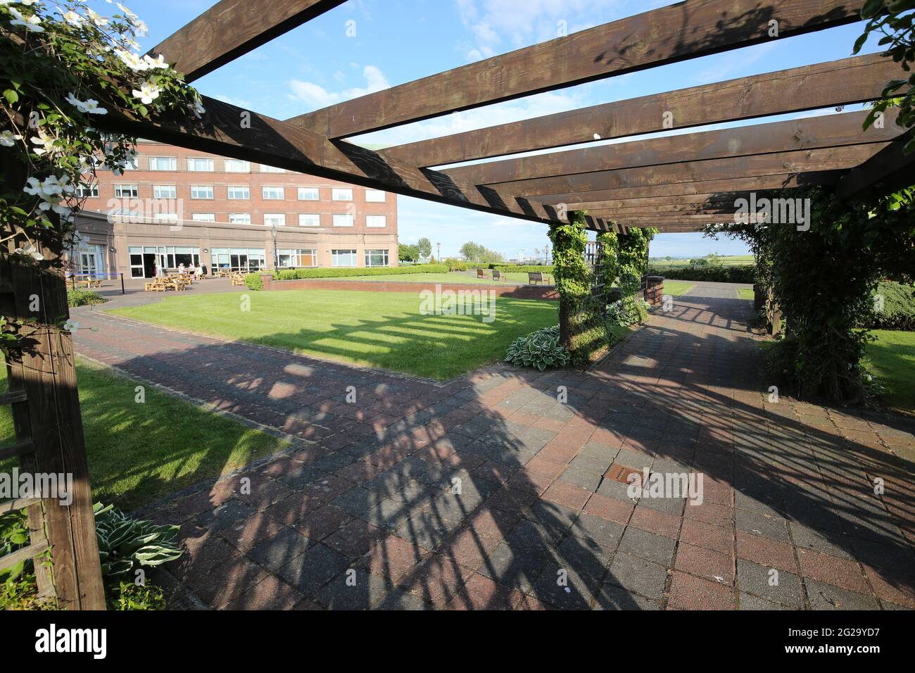 Golden Jubilee Conference Hotel, Beardmore Street, Glasgow, G81 4SA. Schottland, das früher als Beardmore Hotel bekannt war. Stockfoto