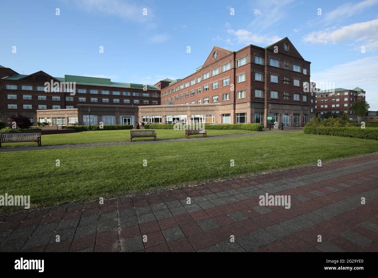 Golden Jubilee Conference Hotel, Beardmore Street, Glasgow, G81 4SA. Schottland, das früher als Beardmore Hotel bekannt war. Stockfoto