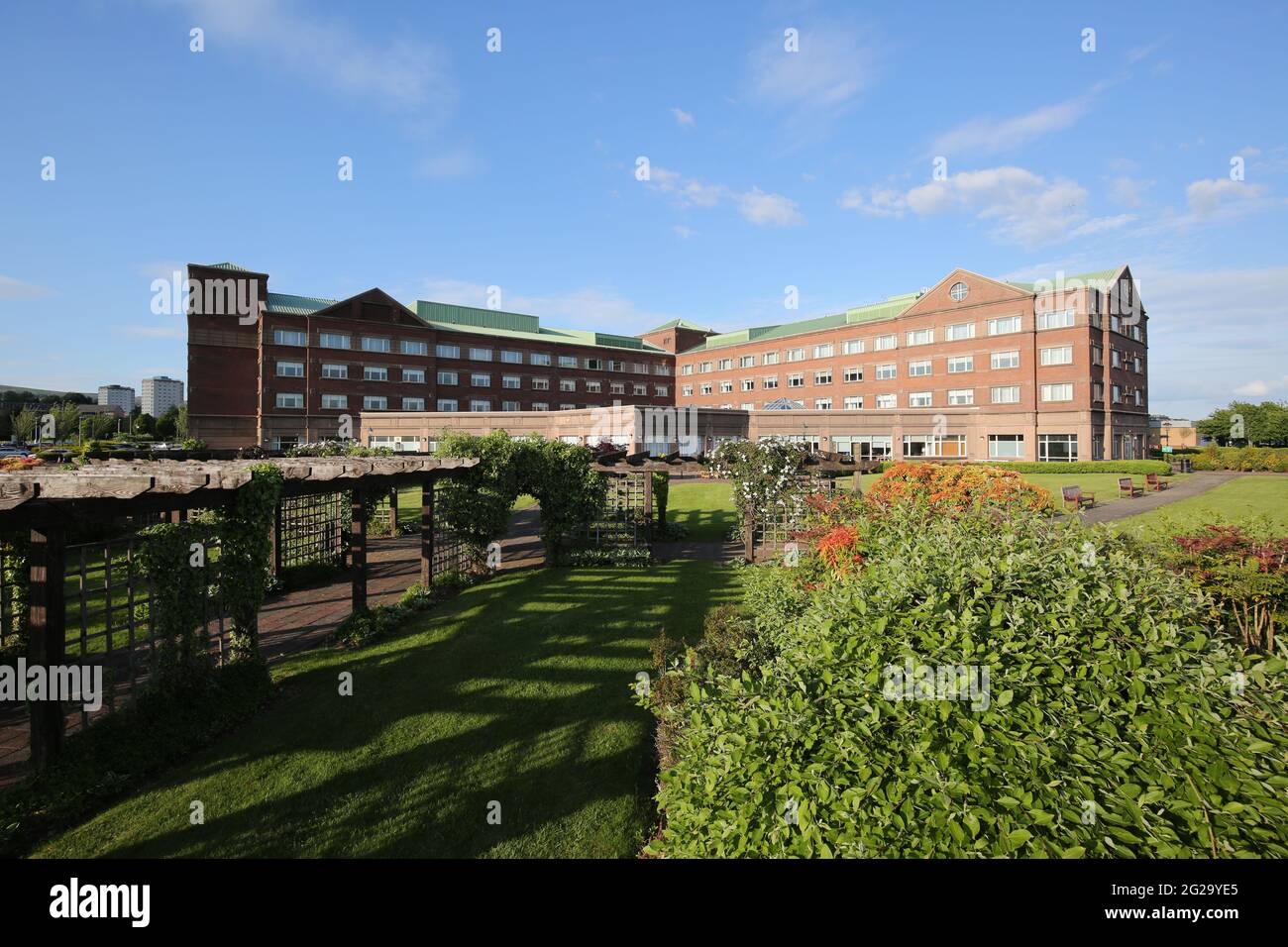 Golden Jubilee Conference Hotel, Beardmore Street, Glasgow, G81 4SA. Schottland, das früher als Beardmore Hotel bekannt war. Stockfoto