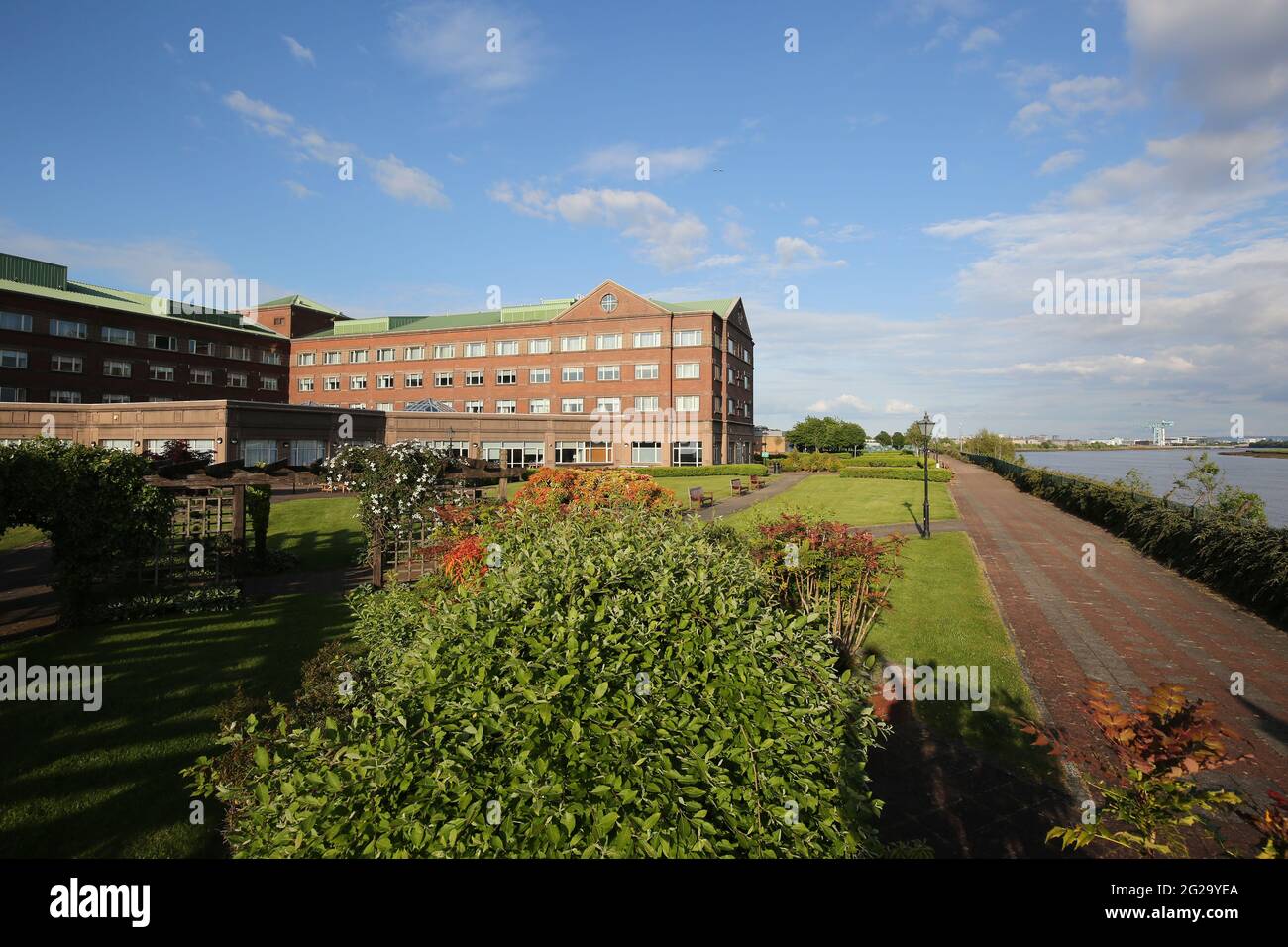 Golden Jubilee Conference Hotel, Beardmore Street, Glasgow, G81 4SA. Schottland, das früher als Beardmore Hotel bekannt war. Stockfoto