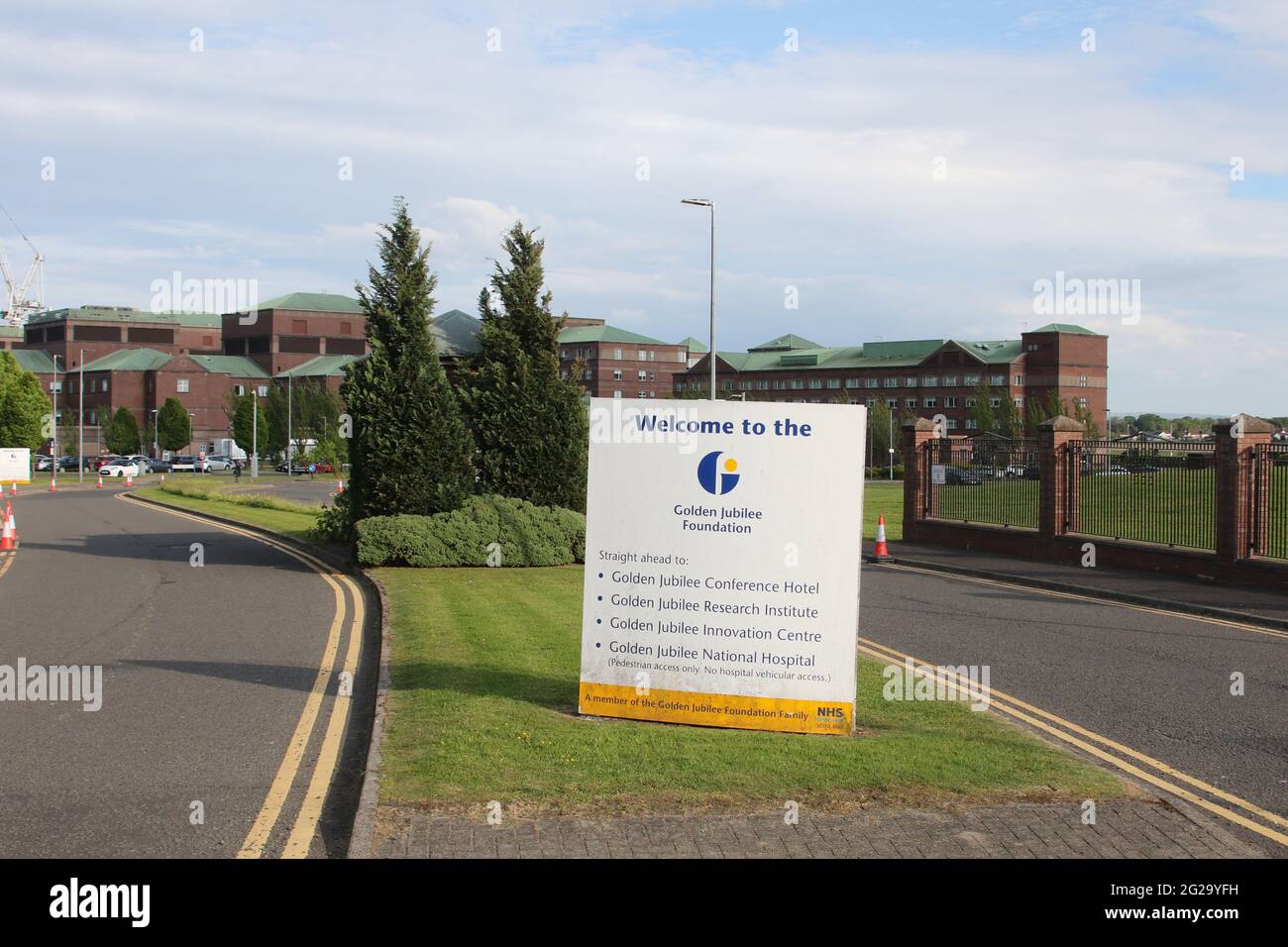 Golden Jubilee Conference Hotel, Beardmore Street, Glasgow, G81 4SA. Schottland, das früher als Beardmore Hotel bekannt war. Stockfoto