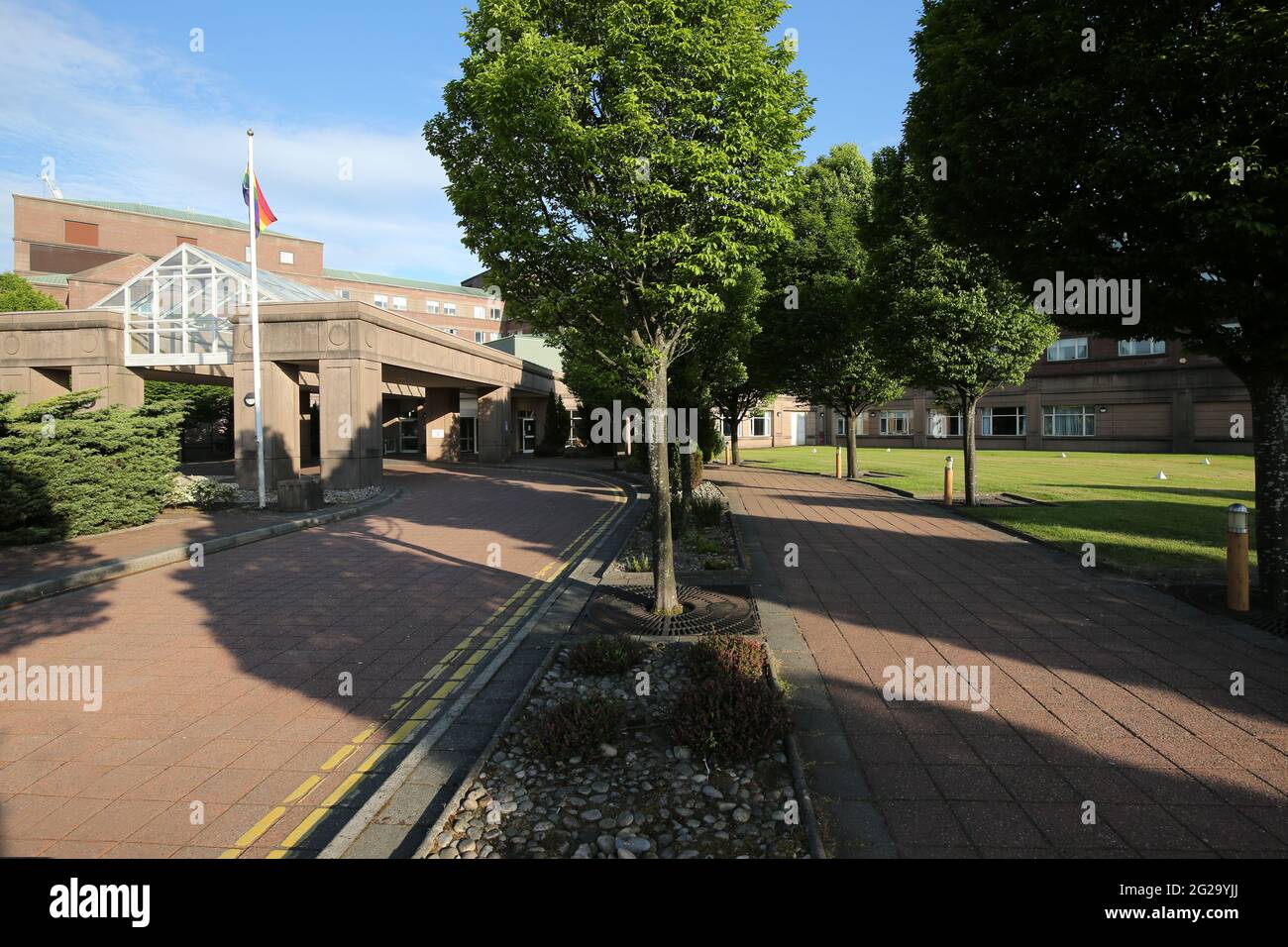 Golden Jubilee Conference Hotel, Beardmore Street, Glasgow, G81 4SA. Schottland, das früher als Beardmore Hotel bekannt war. Stockfoto