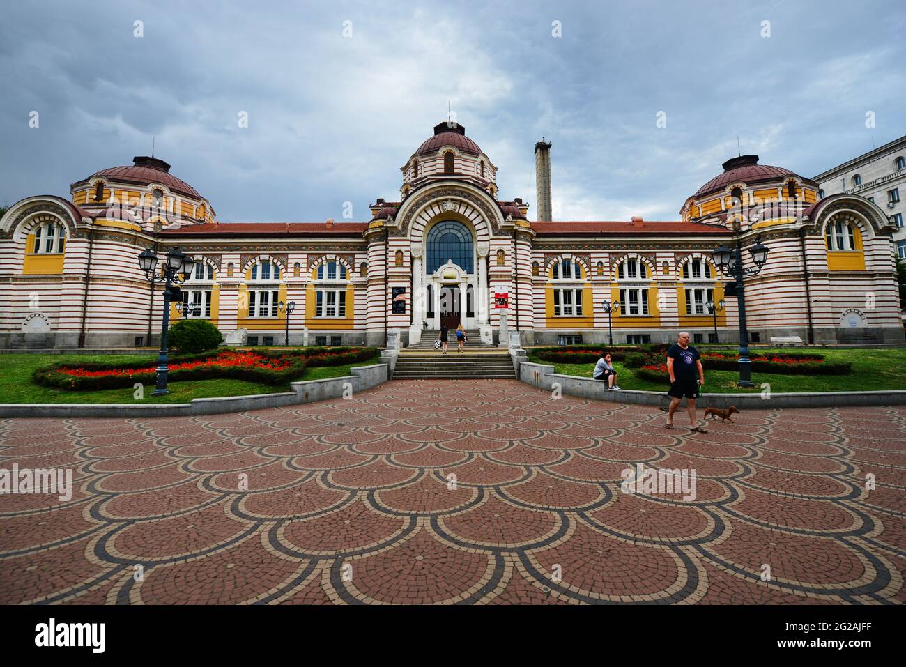 Die regionale Geschichte Museum in Banski Square, Sofia, Bulgarien. Stockfoto