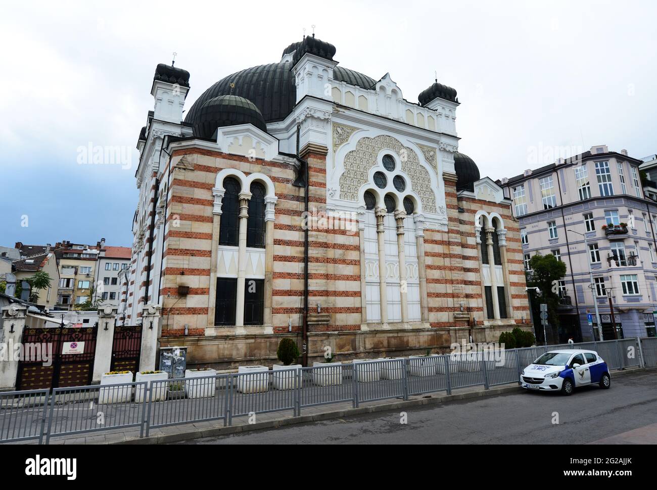 Die Synagoge von Sofia ist die größte Synagoge in Bulgarien. Stockfoto