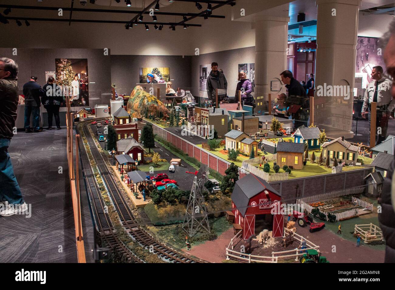 Modellzug im Gerald Ford Museum Stockfoto