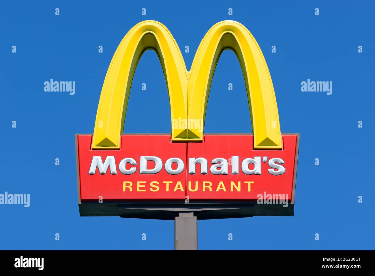 McDonalds-Schild Stockfoto