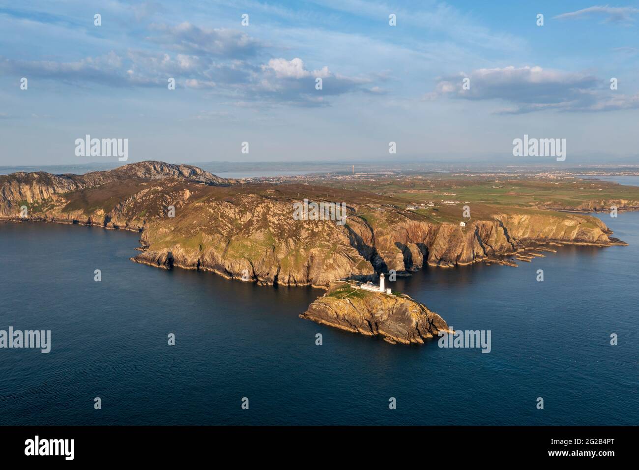 South Stack Leuchtturm, heilige Insel Anglesey, Wales Stockfoto