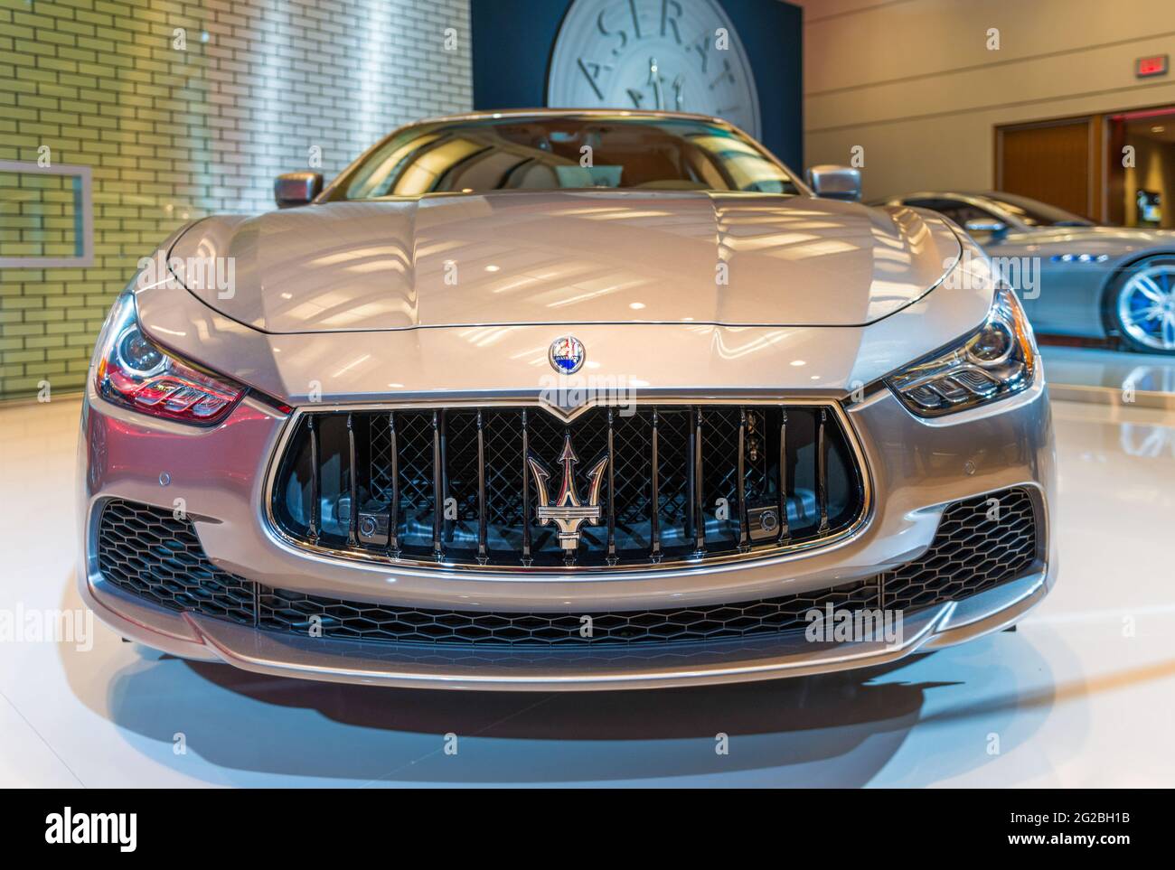 Maserati Exotic Car in der Canadian International Autoshow, kurz CIAS, ist Kanadas größte Automobilmesse und die renommierteste Verbrauchermesse in Kana Stockfoto