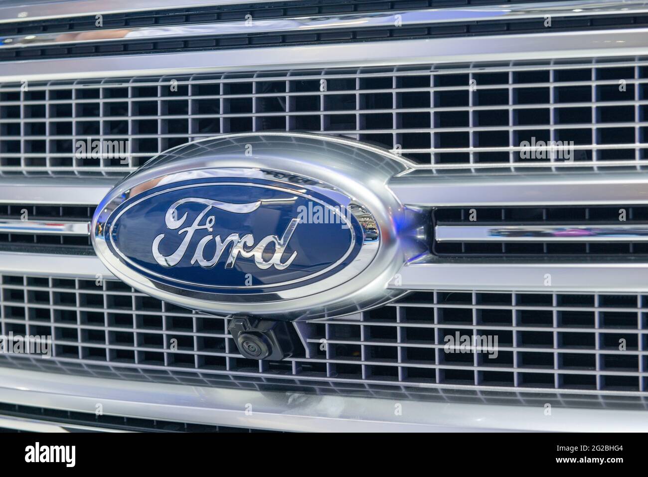 Der neue Ford F-150 aus dem Jahr 2015, der auf der Canadian International Auto Show gezeigt wurde. Die CIAS ist die größte Automobilmesse, die jährlich auf der Metro Toron stattfindet Stockfoto
