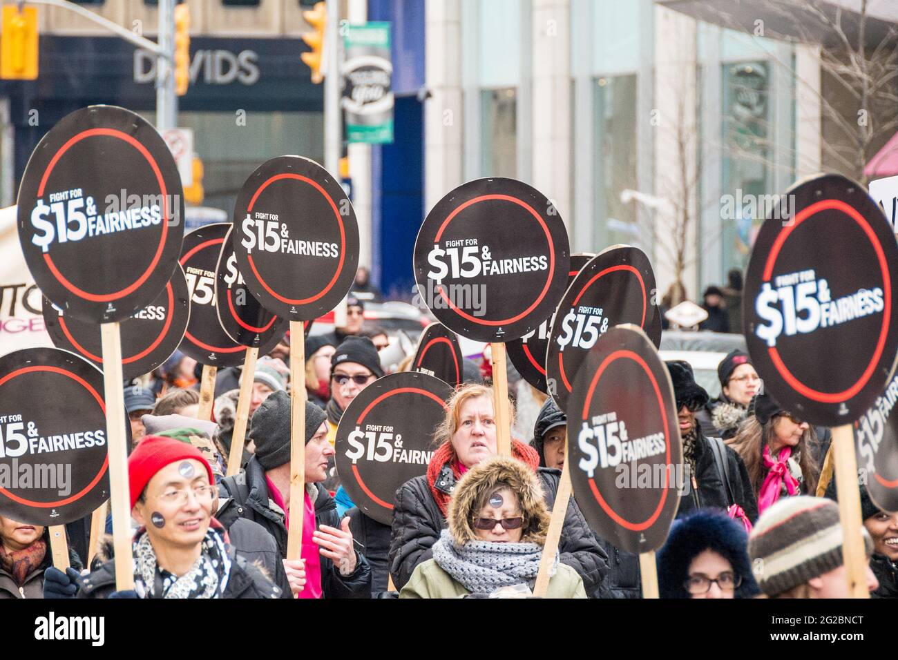 Internationaler Frauentag März, Toronto, Kanada - 7. März 2015 Stockfoto