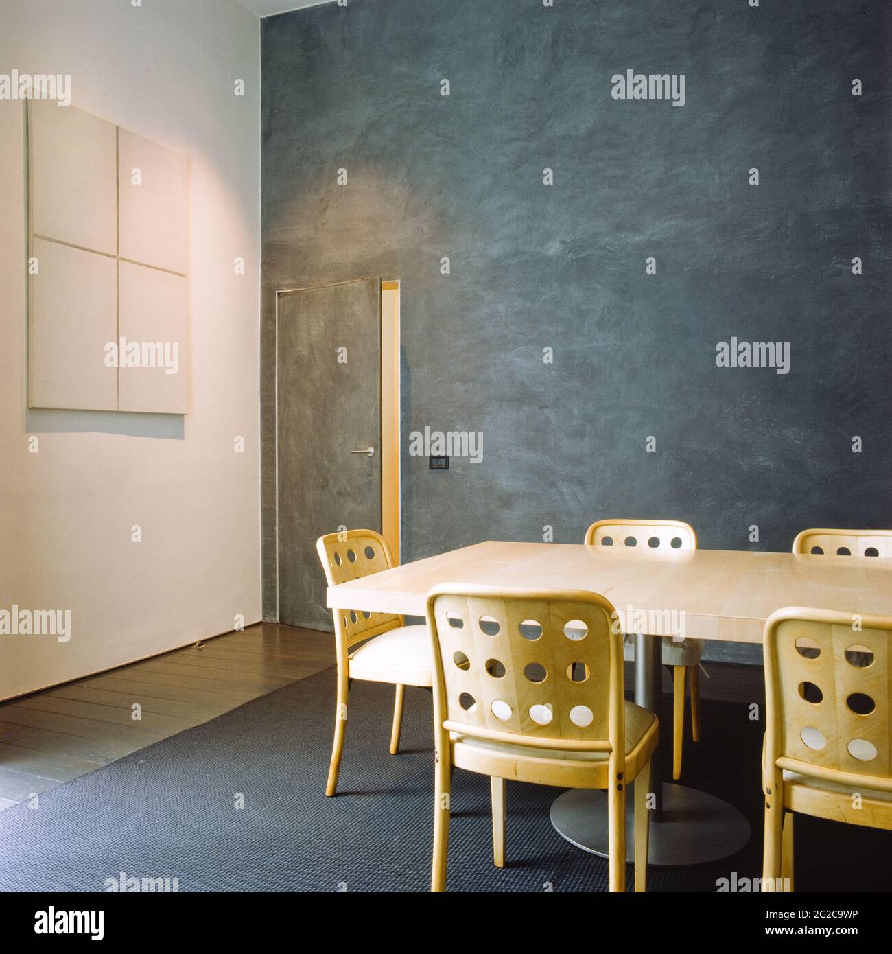 Minimalistische Esszimmer Stockfoto