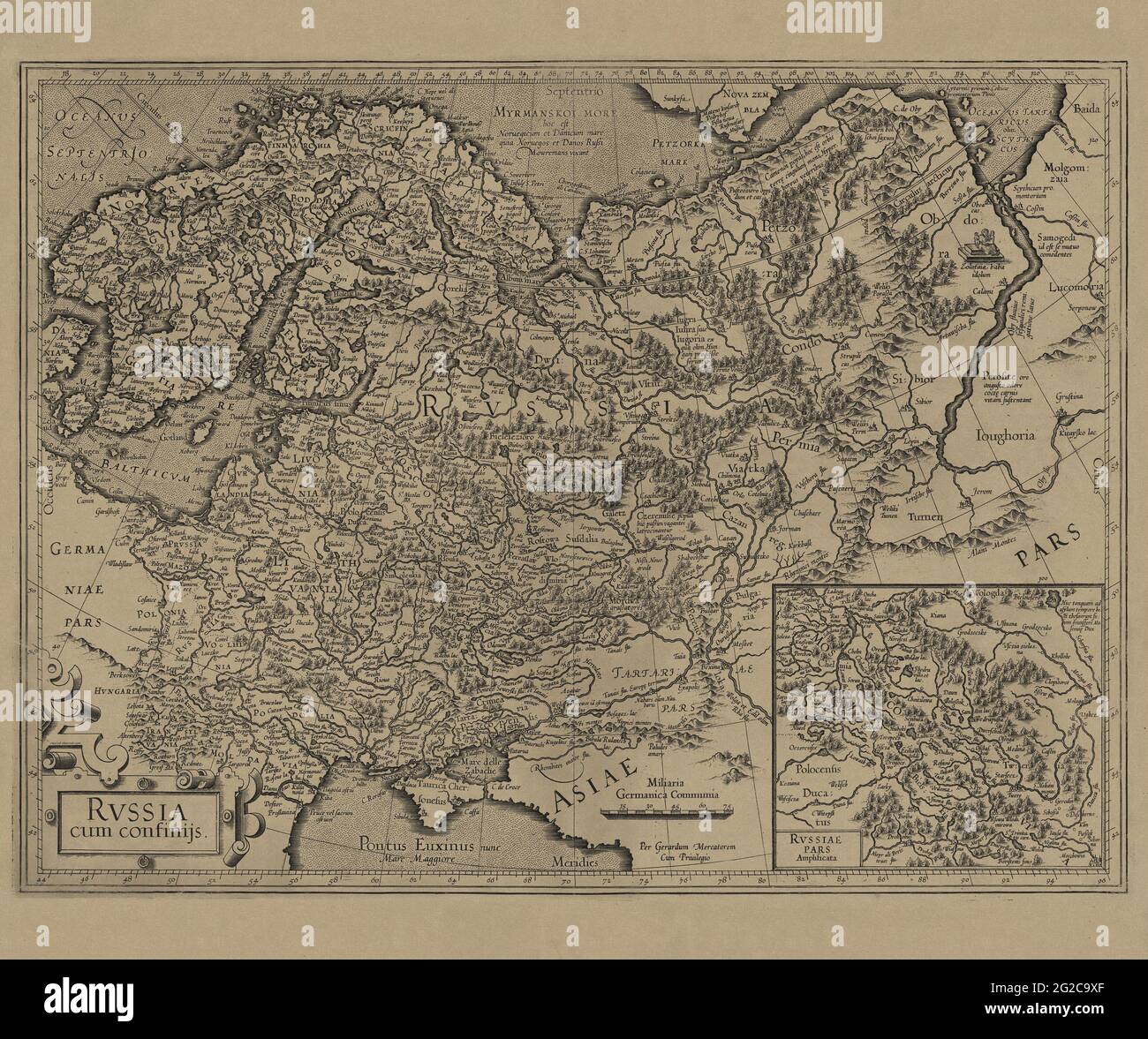 Russland Karte, Karte von Russland, Alte Russland Karte, Retro Russland Karte, Vintage Russland Karte, Retro Karte von Russland, Russland Poster, Russland Plan, Russland Print, 1606 Stockfoto