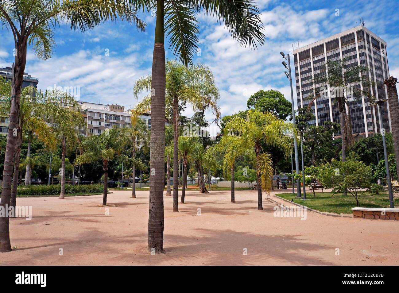 Öffentlicher Platz in der Nachbarschaft von Ipanema Stockfoto