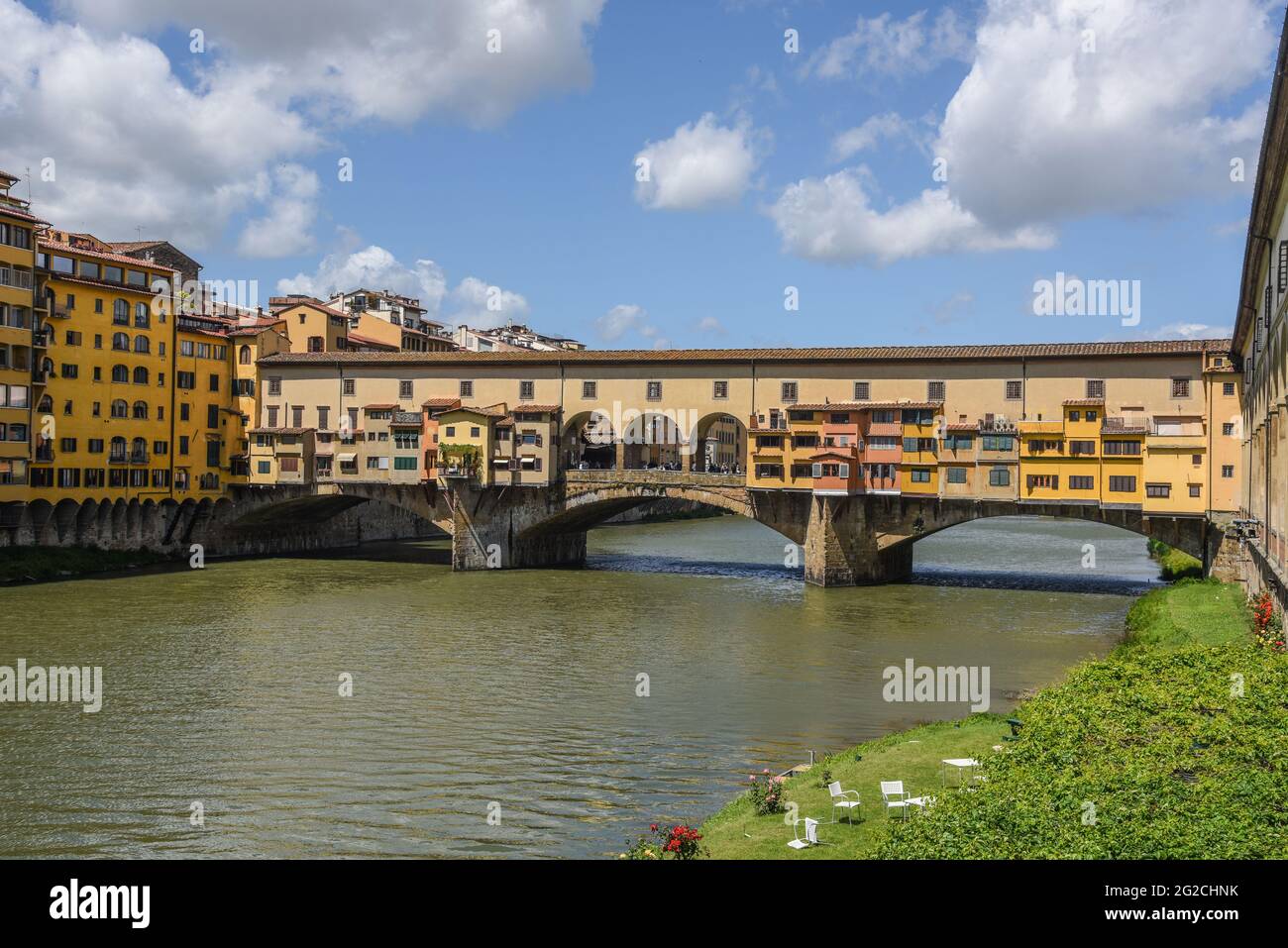 Il Ponte Vecchio a Firenzano Stockfoto