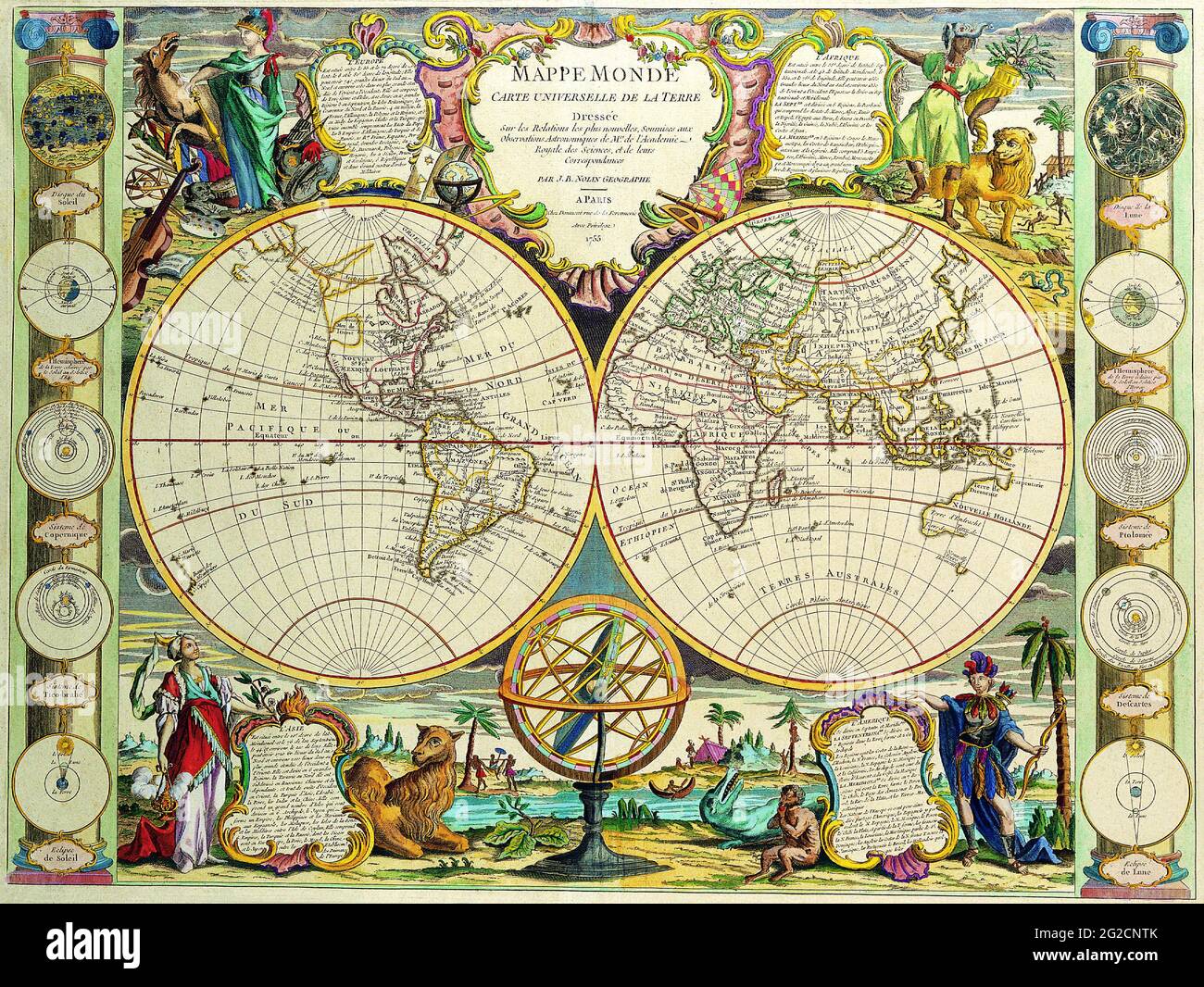 Antike Karten der Welt, Alte Karte, Alte Weltkarte, Vintage Weltkarte, Retro Weltkarte, Retro 