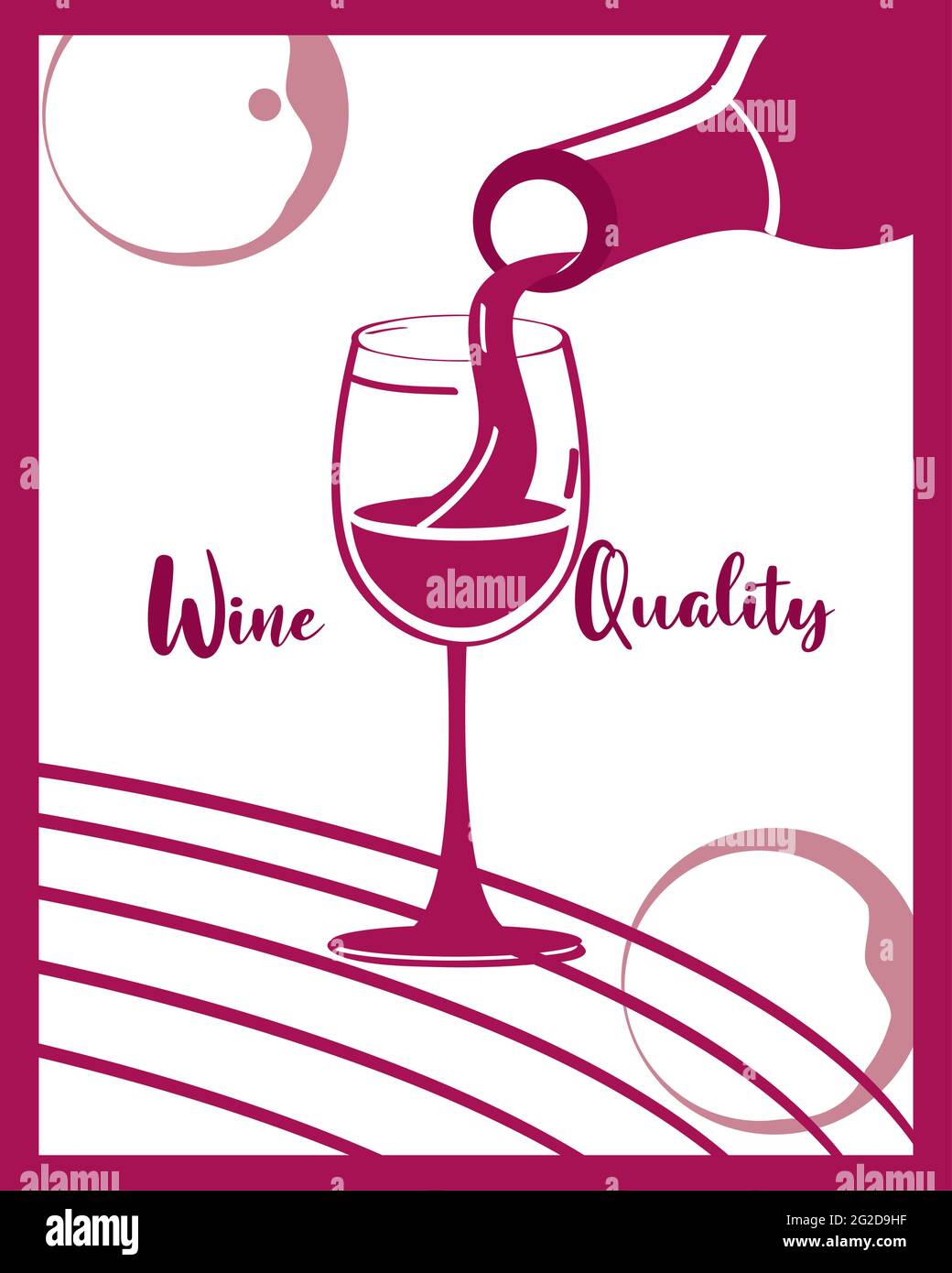 Banner zur Weinqualität Stock Vektor