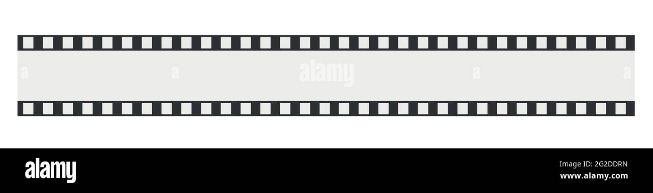 Vorlagen für Kinostreifen. Negativ und Streifen, Medienfilmstreifen. Filmrollenvektor, 35-mm-Film, Dia-Film-Rahmen Stock Vektor