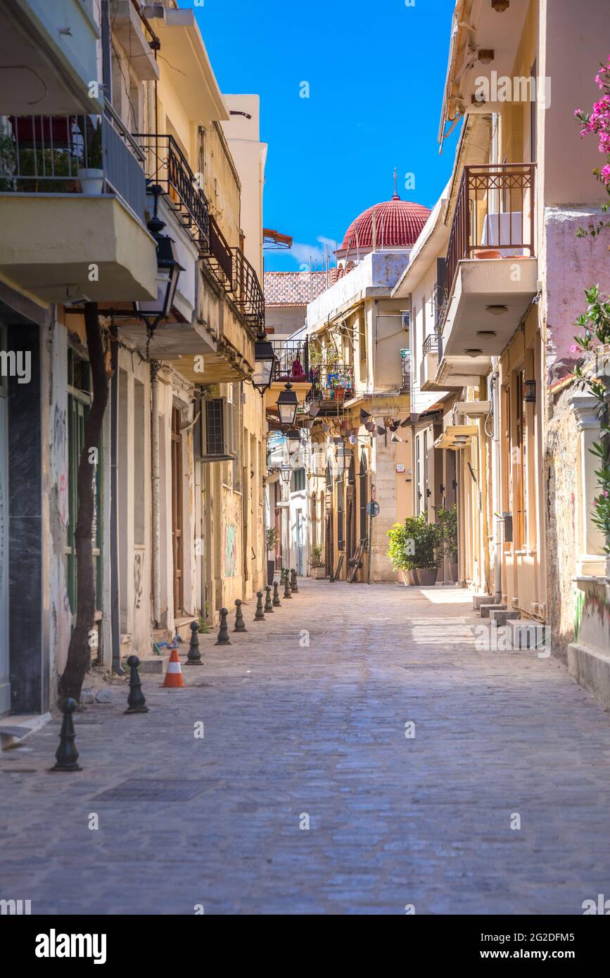Rethymno Stadt auf der Insel Kreta in Griechenland. Stockfoto