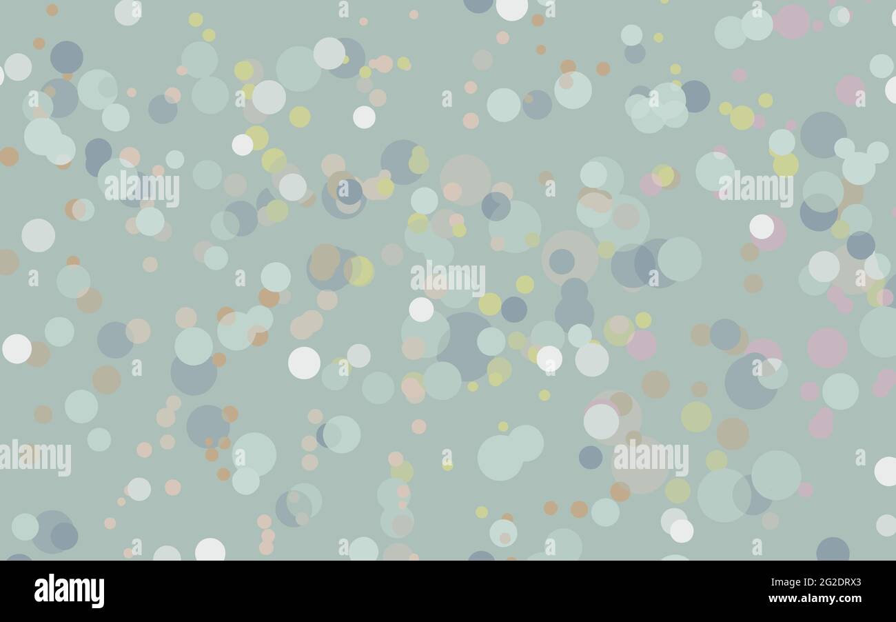 Unterschiedliche Größe und Farbe Blasen isoliert auf blauem Hintergrund farbenfrohe Vektorgrafik horizontaler Hintergrund Stock Vektor