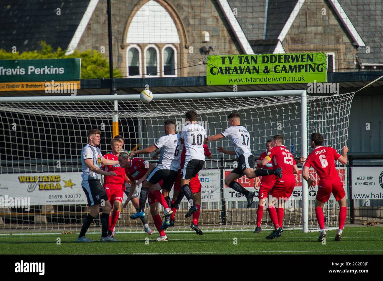 Bala, Wales. 20. September 2020. JD Cymru Premier-Spiel zwischen Bala Town und Cefn Druids. Stockfoto