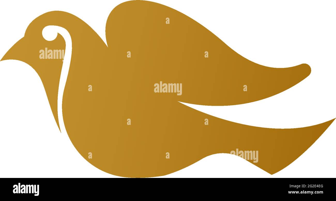 Bird Dove Symbol Logo Design Vorlage Illustration Vektor Stock Vektor