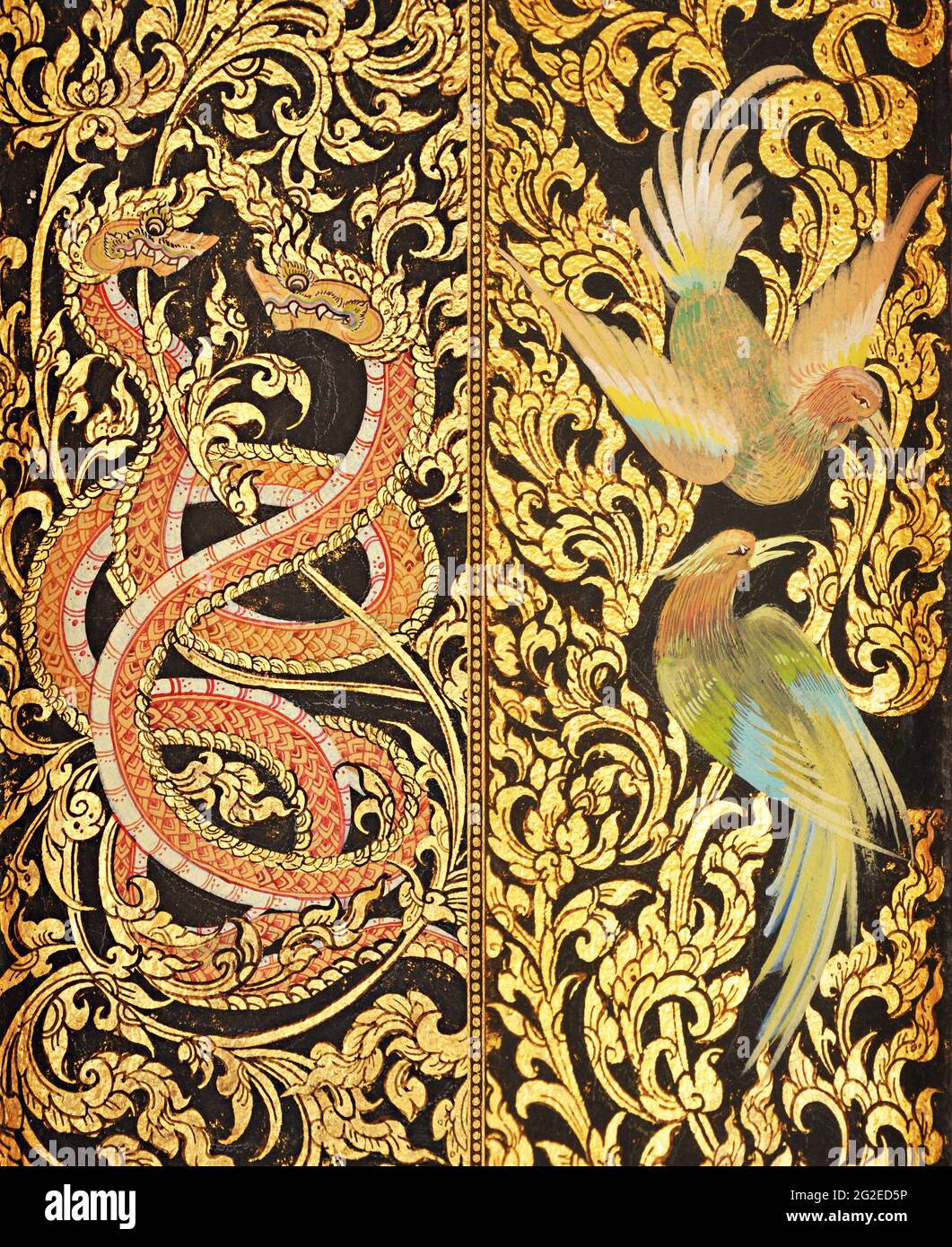 Traditionelle thailändische Malerei Stockfoto