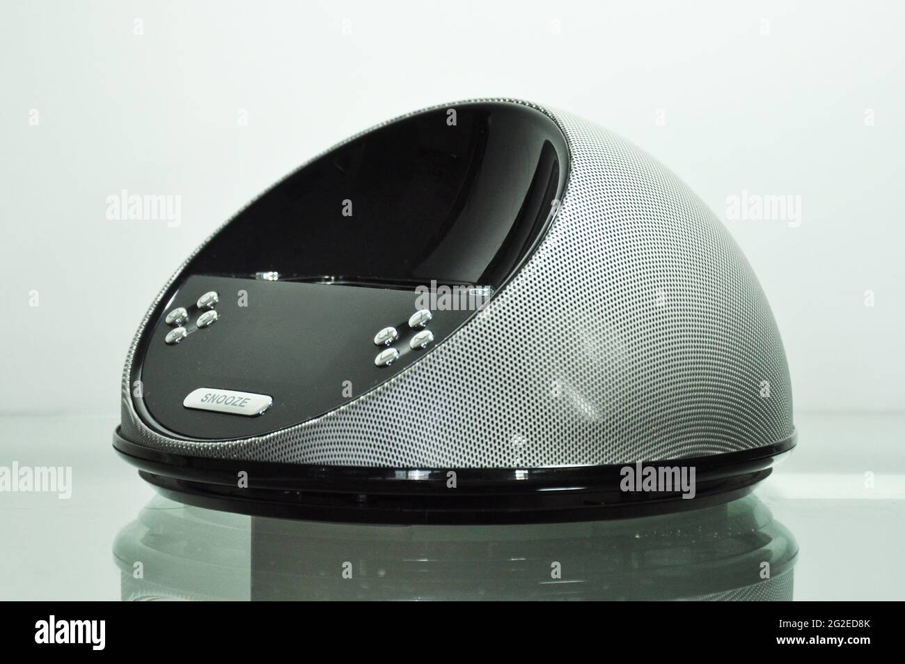 Moderner tragbarer Lautsprecher für mp3-Player Stockfoto