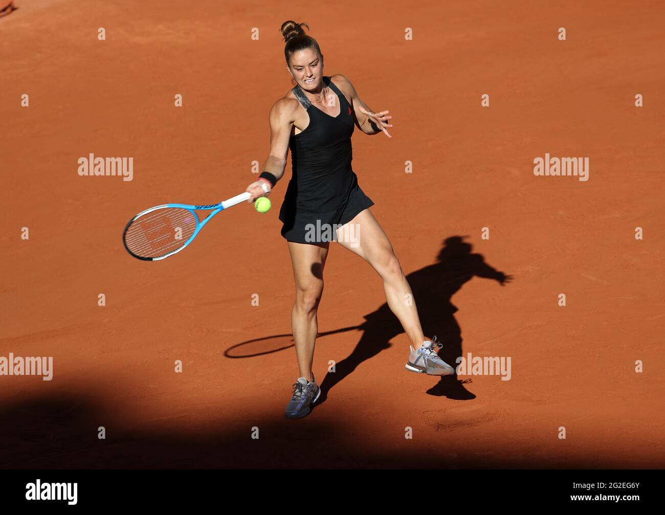 Maria Sakkari aus Griechenland während des 12. Tages der French Open 2021, Grand Slam Tennisturnier am 10. Juni 2021 im Roland-Garros Stadion in Paris, Frankreich - Foto Jean Catuffe / DPPI Stockfoto