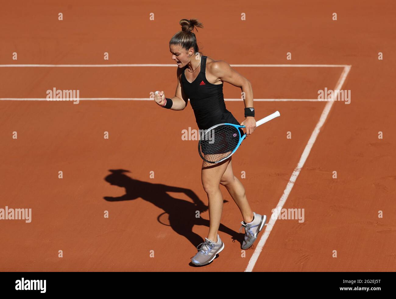 Maria Sakkari aus Griechenland während des 12. Tages der French Open 2021, Grand Slam Tennisturnier am 10. Juni 2021 im Roland-Garros Stadion in Paris, Frankreich - Foto Jean Catuffe / DPPI Stockfoto
